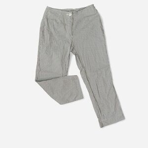 Preppy Chocolate Brown Gingham Capris Size S Picnic Euro Feminine